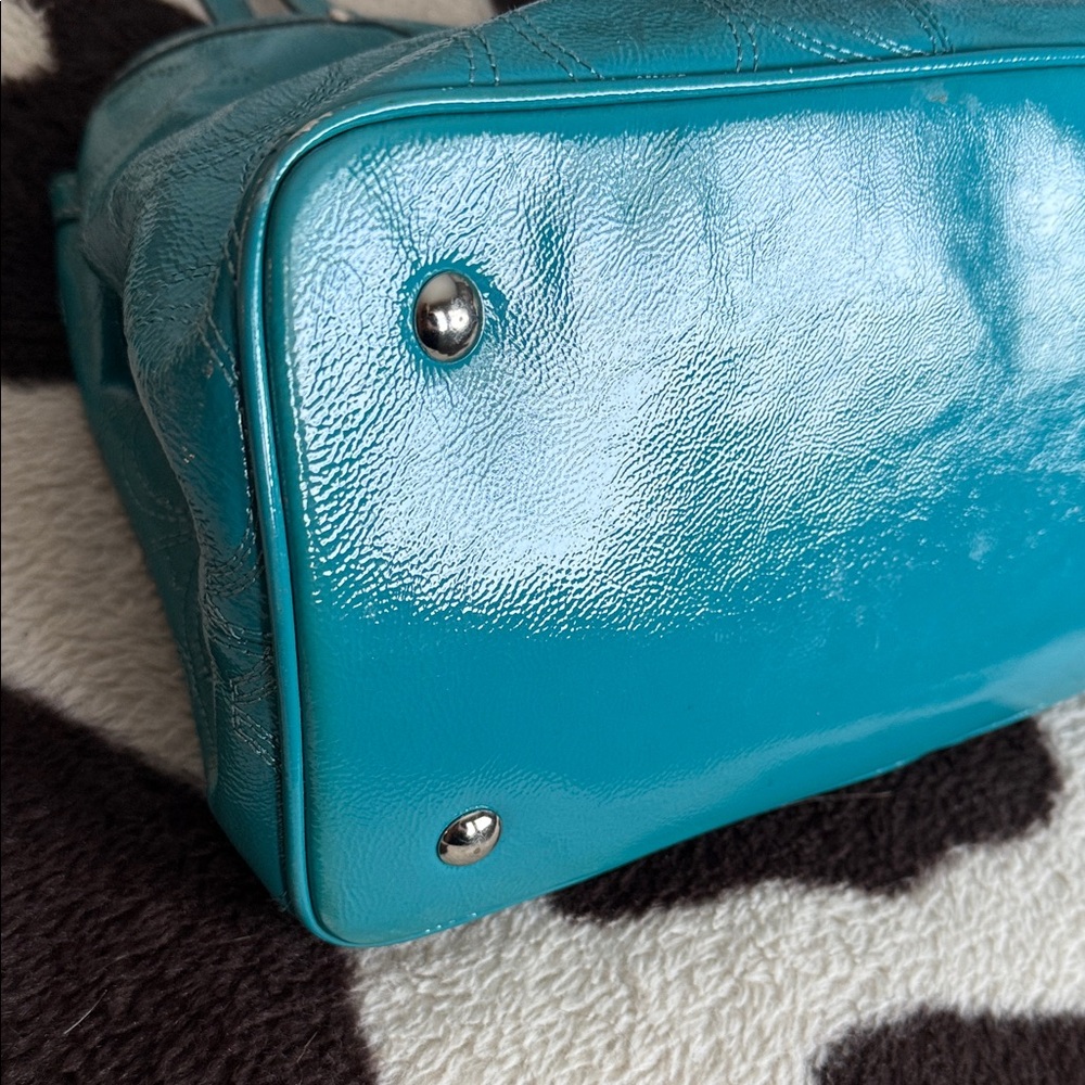 Coach Turquoise Shoulder Bag - Picture 5 of 10